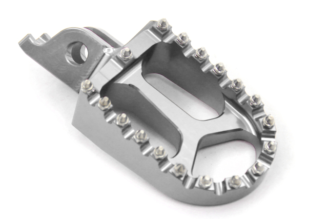 KKE Billet CNC Silver Footpegs Foot Rests Fit HONDA CR125 250 CRF250R 150R 250X 450X