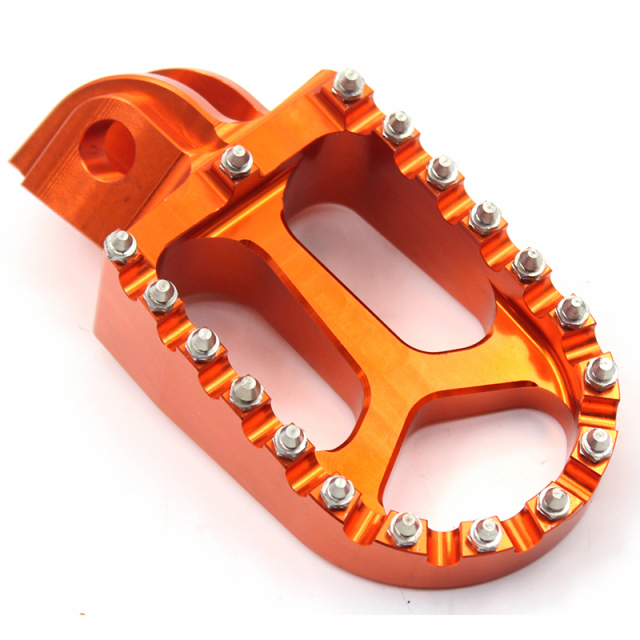 KKE Foot Pegs Rest Footpegs Footrest Compatible with KTM XC-W SXF EXC-R EXC-F Old model Orange