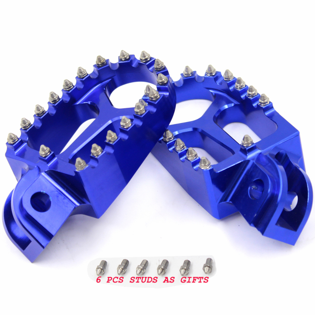 KKE Foot Peg Rest Footpegs Footrest Compatible with KTM XC-W SXF EXC-F Old model Blue