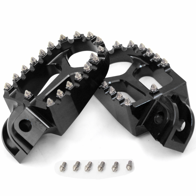 KKE Foot Peg Rest Footpegs Footrest Compatible with KTM XC-W SXF EXC-F Old model Black