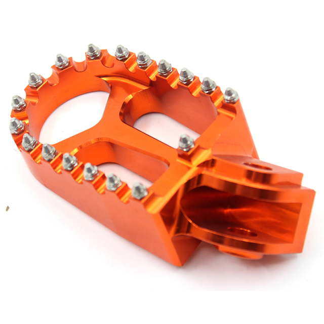 KKE Foot Pegs Rest Footpegs Footrest Compatible with KTM XC-W SXF EXC-R EXC-F Old model Orange