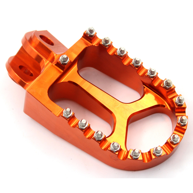 KKE Foot Pegs Rest Footpegs Footrest Compatible with KTM XC-W SXF EXC-R EXC-F Old model Orange