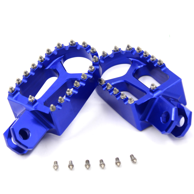 KKE CNC Billet Footpeg Foot Rests fit DRZ400 400S 400E DRZ400SM RM125 RM250 Blue