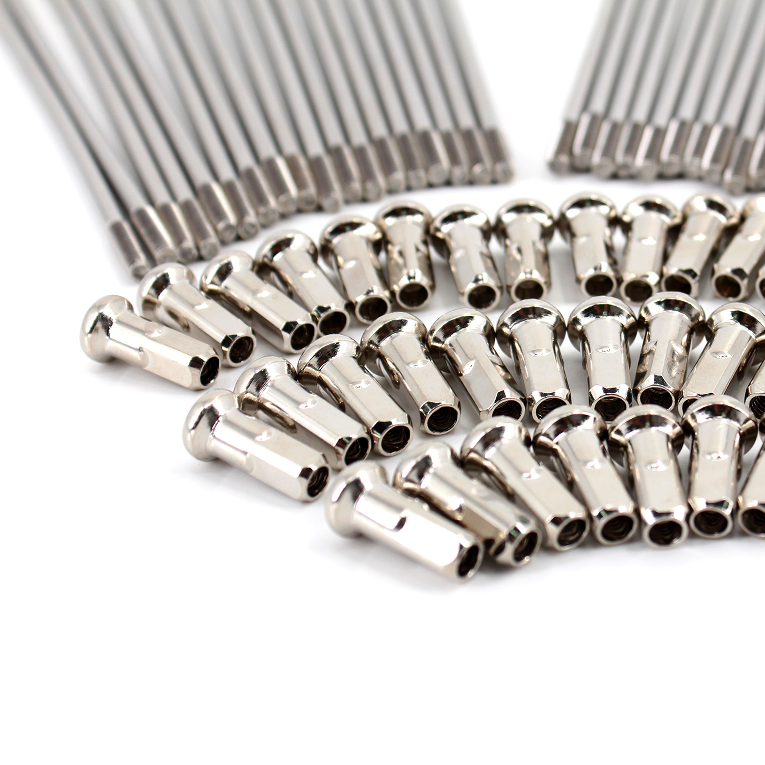 KKE 21" OEM Size Front Silver Spoke Kit Fit HONDA CR125R/250R CRF250R/450R With Silver Nipple