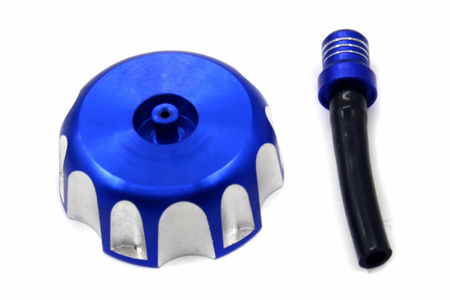 CNC ATV Fuel Gas Cap For E-TON AXL KOLT LG POLARIS APEX DRR DRX 50 70 90CC Blue