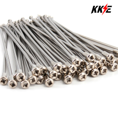 KKE 2.15*19" OEM Size Front Silver Spoke Kit Fit HONDA CR125R/250R CRF250R/450R With Silver Nipple