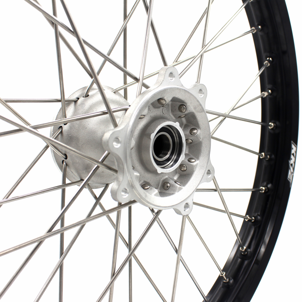 KKE 1.6*21" MX Front Casting Wheel Fit HONDA CRF250R 2004-2013 CRF450R 2002-2012 Silver Hub
