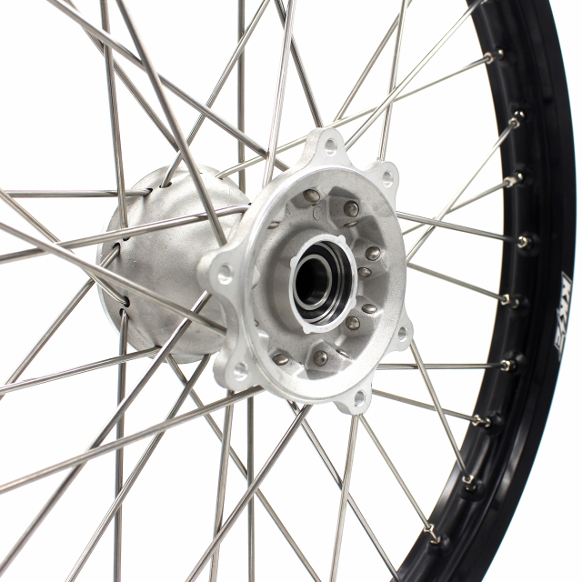 KKE 1.6*21" MX Front Casting Wheel Fit HONDA CRF250R 2004-2013 CRF450R 2002-2012 Silver Hub