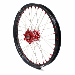 KKE 21/19 Fit HONDA CRF250R 2004-2013 CRF450R 2002-2012 MX Wheels Rims Set Red Nipple