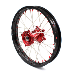 KKE 21/19 Fit HONDA CRF250R 2014-2020 CRF450R 2013-2020 MX Wheels Rims Set Red Nipple
