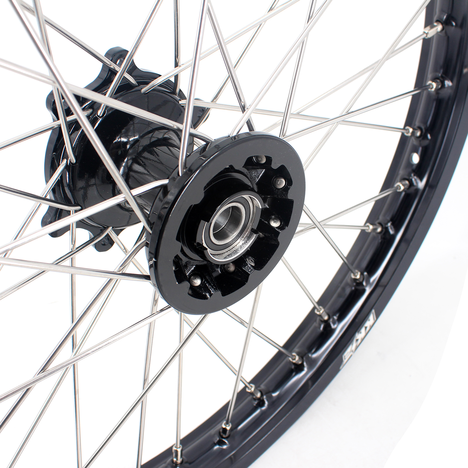 KKE 21/19 MX Motorcycle Wheels Rim Set Fit HONDA CRF250R 2014-2024 CRF450R 2013-2024 Black Casting Hub