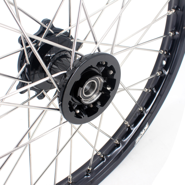 KKE 21/19 MX Wheels Rim Set Fit HONDA CRF250R 2014-2020 CRF450R 2013-2020 Black Casting Hub