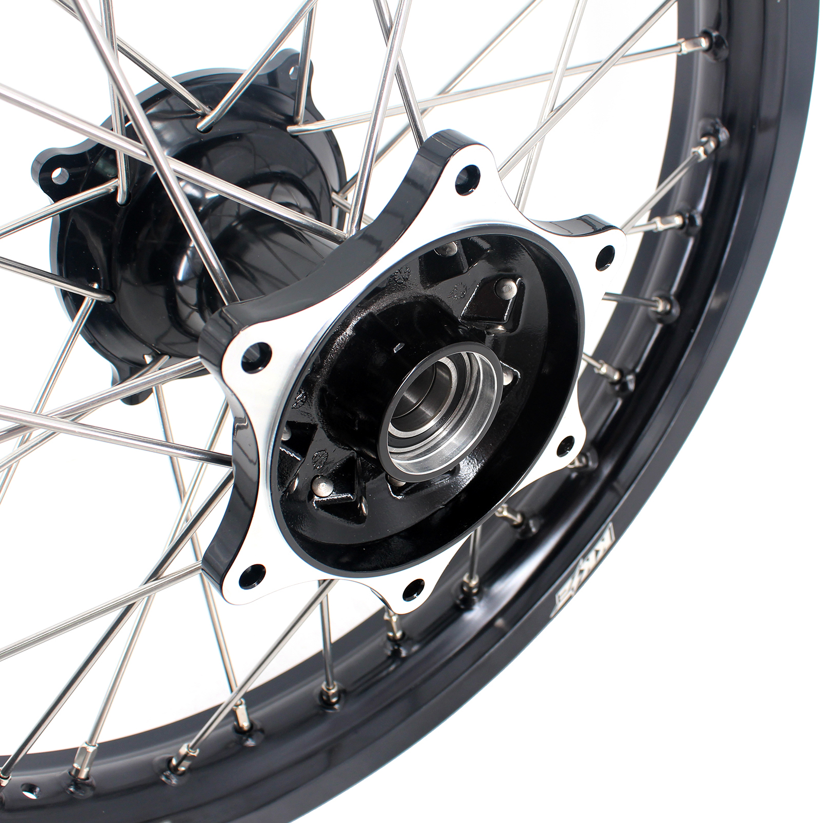 KKE 21/19 MX Motorcycle Wheels Rim Set Fit HONDA CRF250R 2014-2024 CRF450R 2013-2024 Black Casting Hub