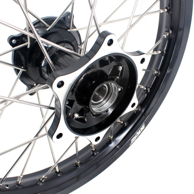 KKE 21/19 MX Wheels Rim Set Fit HONDA CRF250R 2014-2020 CRF450R 2013-2020 Black Casting Hub