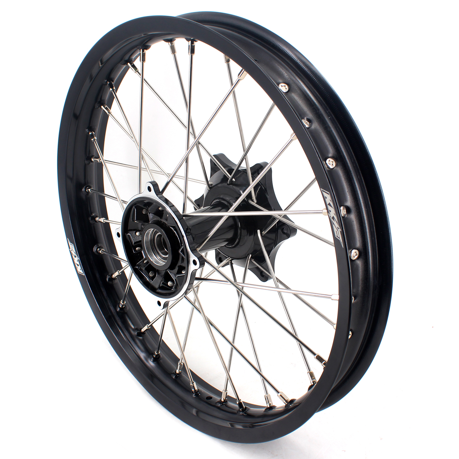 KKE 21/19 MX Motorcycle Wheels Rim Set Fit HONDA CRF250R 2014-2024 CRF450R 2013-2024 Black Casting Hub