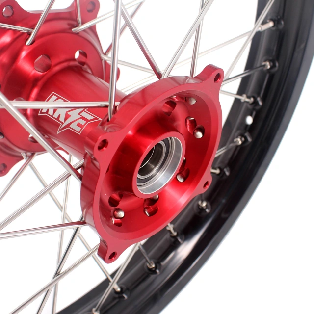 KKE 21/18 Enduro Wheels Set Fit HONDA CRF250R 2014-2020 CRF450R 2013-2020 Red CNC Hub