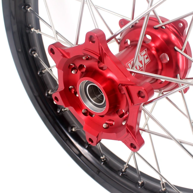 KKE 21/18 Enduro Wheels Set Fit HONDA CRF250R 2014-2020 CRF450R 2013-2020 Red CNC Hub