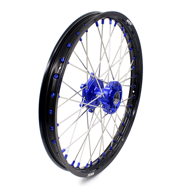 KKE 21/19 Dirt Bike MX Wheels Fit YAMAHA YZ125/250 1999-2020 YZ250F YZ450F 2003-2020 Blue Nipple