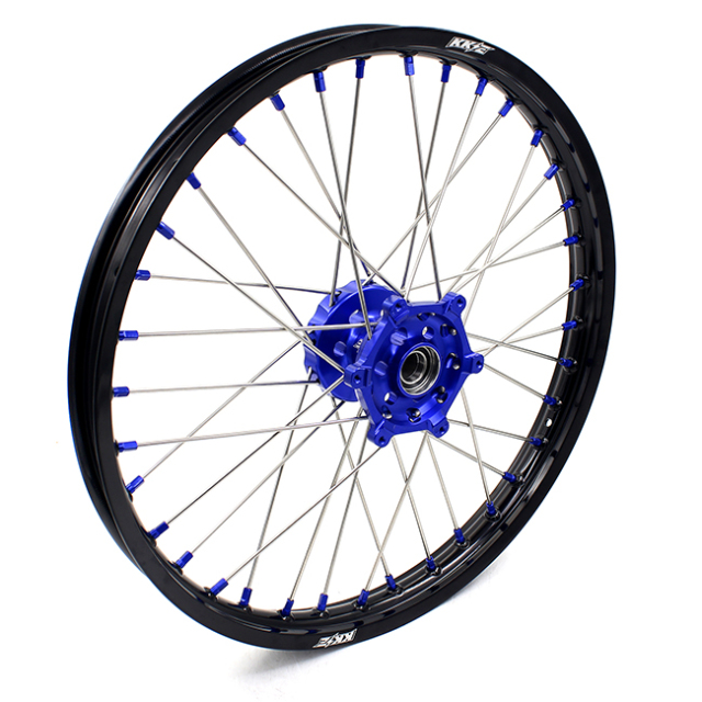 KKE 21/19 Dirt Bike MX Wheels Fit YAMAHA YZ125/250 1999-2020 YZ250F YZ450F 2003-2020 Blue Nipple