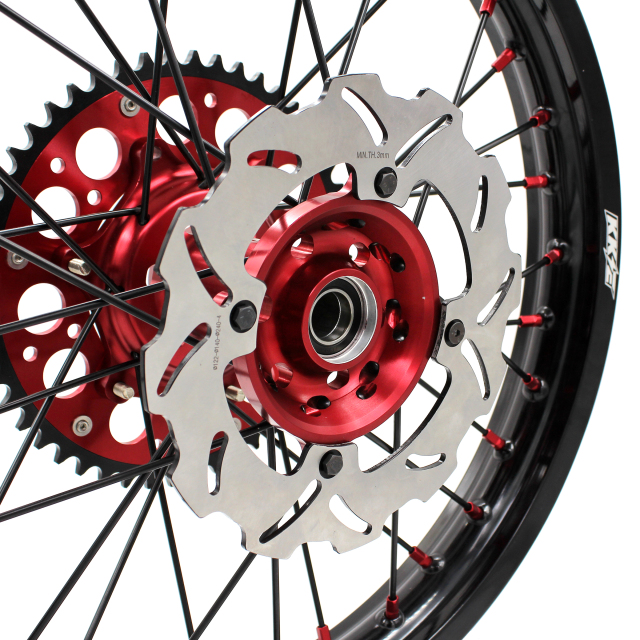 KKE 21/18 Enduro Dirt Wheels Rims Fit HONDA CR125R 1995-1997 CR250R 1996 CR500R 2001 Black Spoke