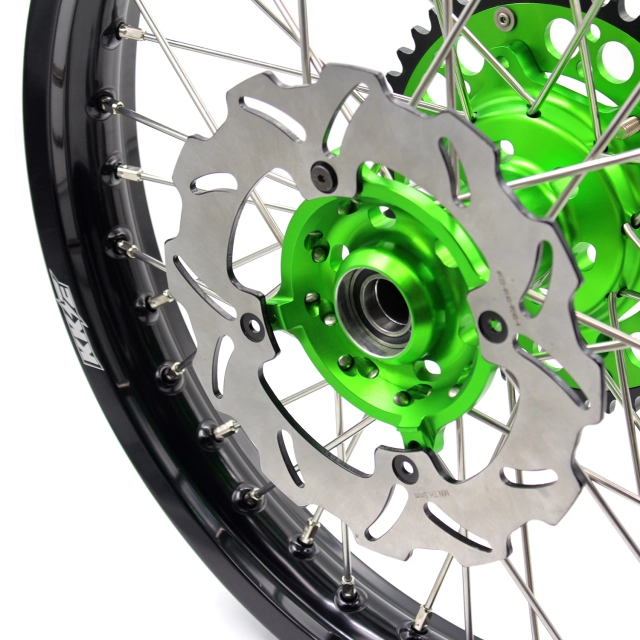 KKE 1.6*21/2.15*18 Fit KAWASAKI KX250F KX450F 2006-2014 Dirtbike Enduro Wheels Rims Set With Disc