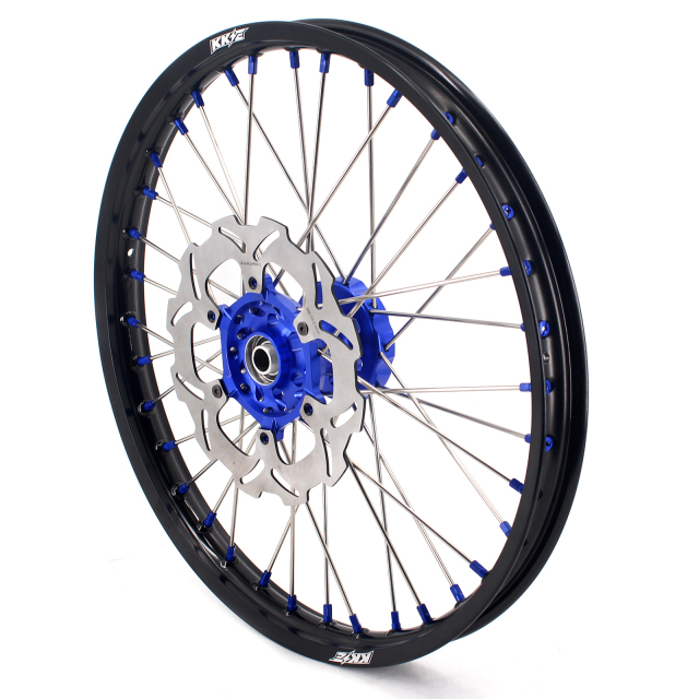 KKE 21/18 Enduro Wheels Set Fit SUZUKI DRZ400 00-04 DRZ400E 00-07 DRZ400S 00-21 Motorcycle Rims Blue Nipple