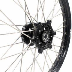 KKE 21/19 Dirtbike MX Wheels Set Fit SUZUKI RM125 RM250 1996-2000 Black Hub/Rim