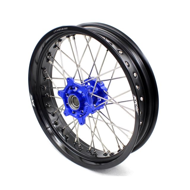 KKE 3.5/4.25 Motorcycle Supermoto Wheels Compatible with KTM SXF EXC XCW 125 Blue Hub