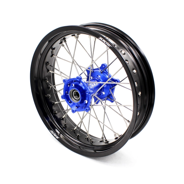 KKE 3.5/4.25 Motorcycle Supermoto Wheels Compatible with KTM SXF EXC XCW 125 Blue Hub