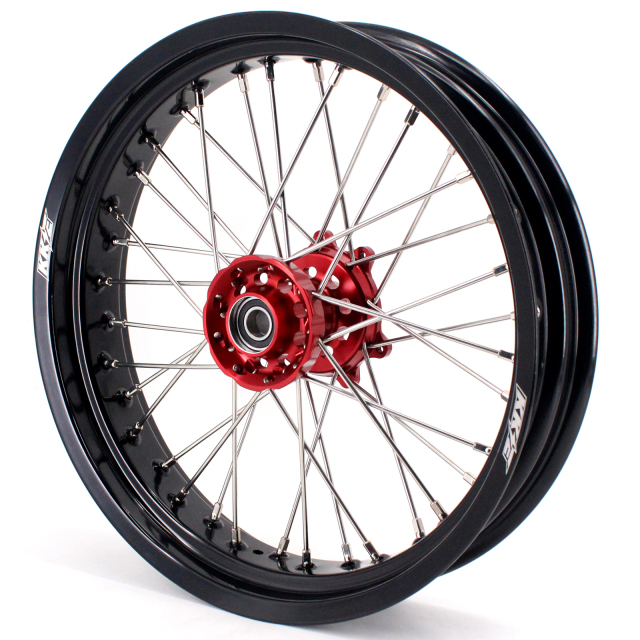 KKE 3.5/4.25*17 Supermoto Wheels Set Fit HONDA CRF250L 2013-2020 Red Hub