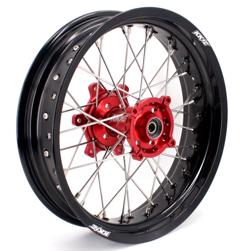 Fit HONDA CRF250L 2013-2020 --KKE 3.5*17/4.25*17 Supermoto Wheels Rims Set Red Hub