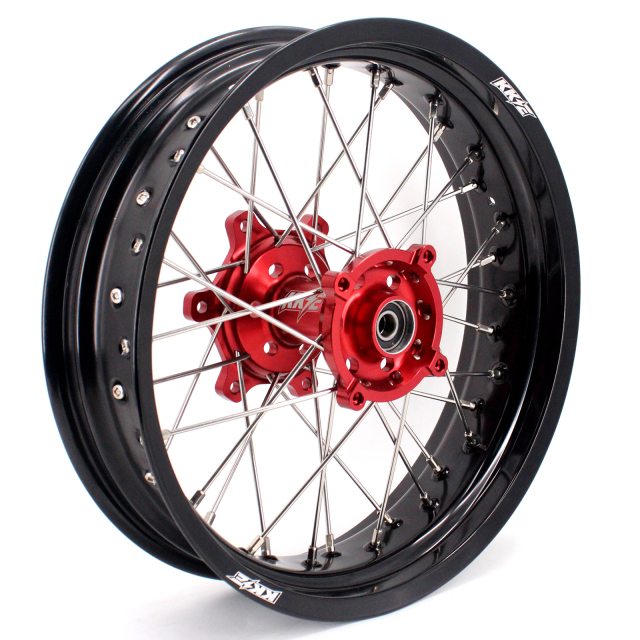 KKE 3.5/4.25*17 Supermoto Wheels Set Fit HONDA CRF250L 2013-2020 Red Hub