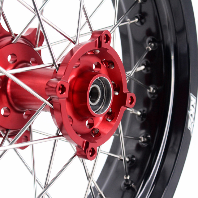 KKE 3.5/4.25*17 Supermoto Wheels Set Fit HONDA CRF250L 2013-2020 Red Hub