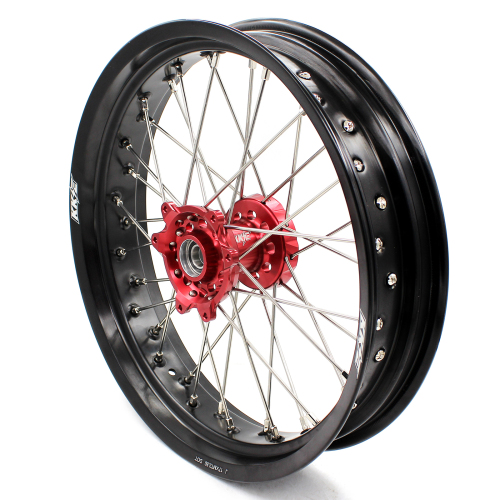 KKE 3.5/4.25*17  Supermoto Dirt Bike Wheels Rim Set Fit HONDA CRF250X 2004-2017 CRF450X 2005-2017 Red