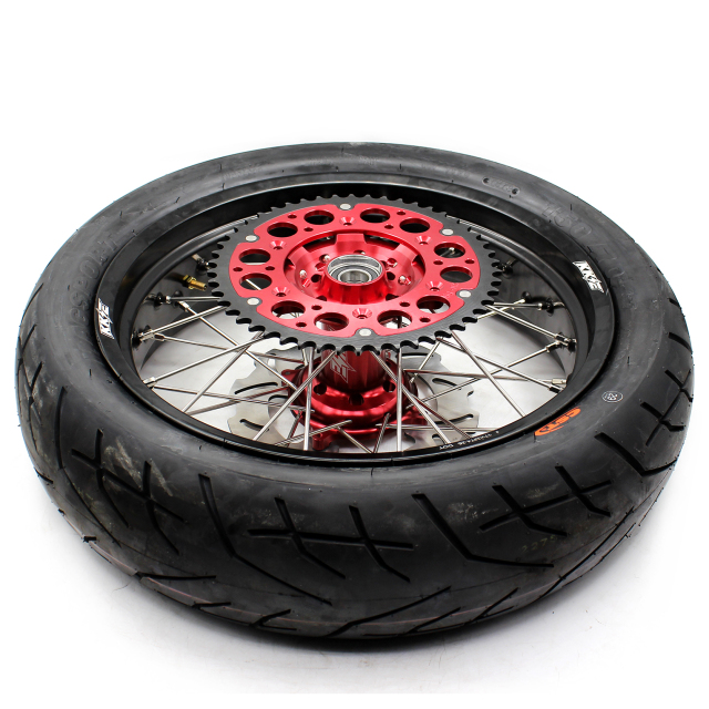 KKE 3.5/4.25*17 Supermoto Wheels Set With CST Tire Fit HONDA CRF250R 2004-2013 CRF450R 2002-2012