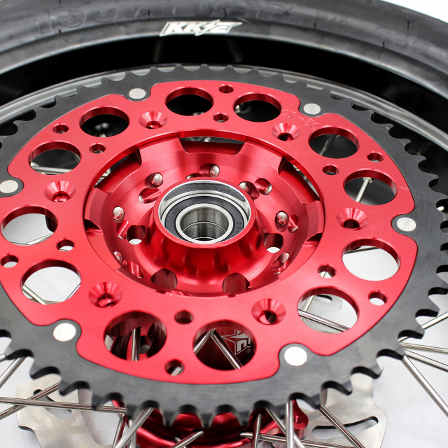 KKE 3.5/4.25*17 Supermoto Wheels Set With CST Tire Fit HONDA CRF250R 2004-2013 CRF450R 2002-2012