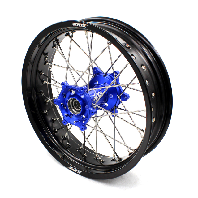 KKE 3.5/4.25 Supermoto Wheels Rim Set Fit YAMAHA WR250R 2008-2020 Blue Hub