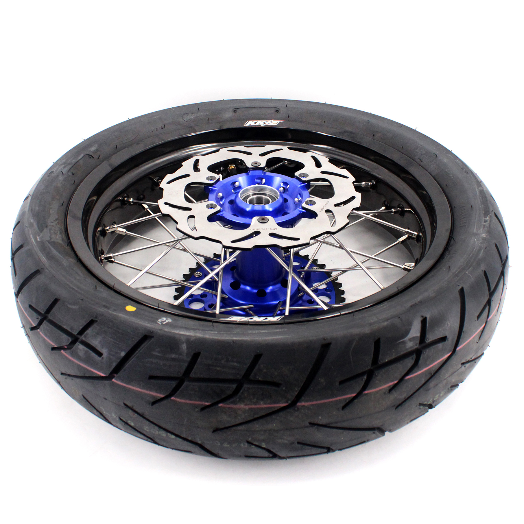 KKE 3.5/4.25*17 Supermoto Wheels Rims Set CST Tire Fit SUZUKI DRZ400