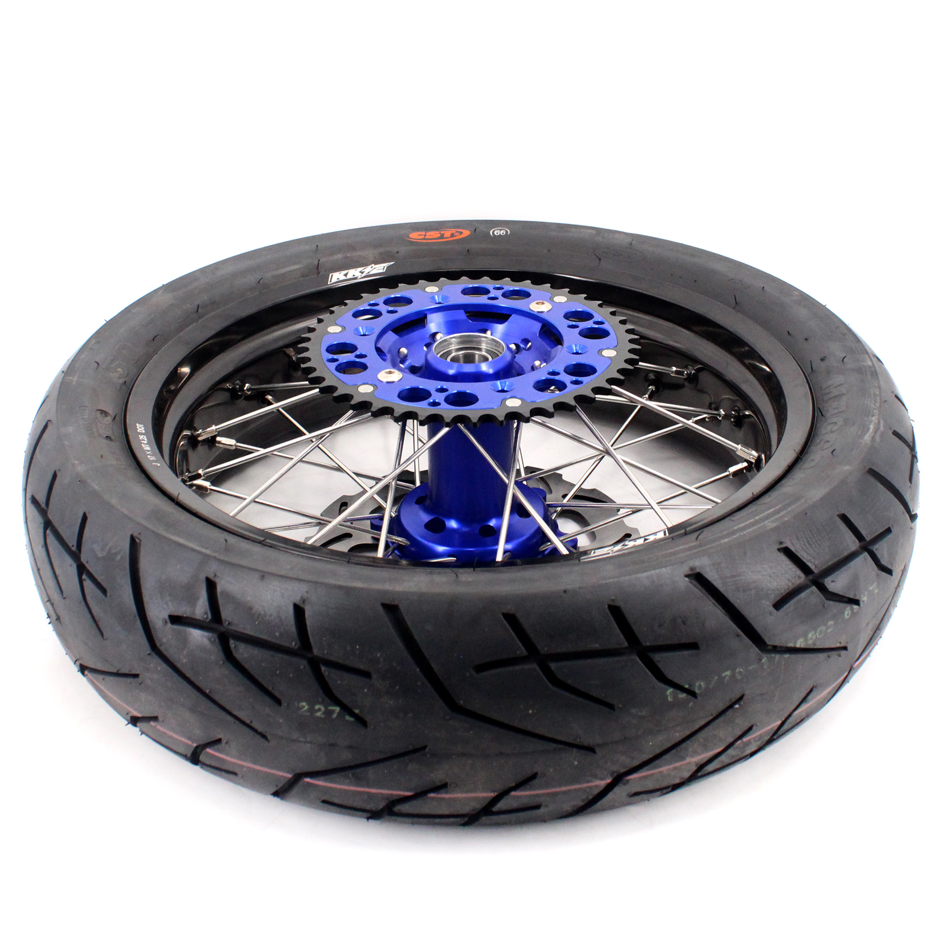 KKE 3.5/4.25*17 Supermoto Wheels Rims Set CST Tire Fit SUZUKI DRZ400