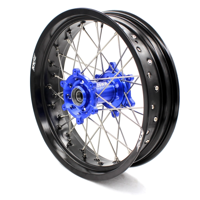 KKE 3.5/4.25*17 Supermoto Wheels Set Fit SUZUKI DRZ400 DRZ400S DRZ400E DRZ400SM Blue Hub