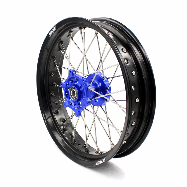 KKE 3.5/4.25*17 Supermoto Wheels Set Fit SUZUKI DRZ400 DRZ400S DRZ400E DRZ400SM Blue Hub