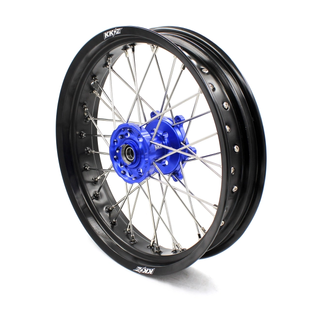 KKE 3.5/4.25*17 Supermoto Wheels Set Fit SUZUKI DRZ400 DRZ400S DRZ400E DRZ400SM Blue Hub