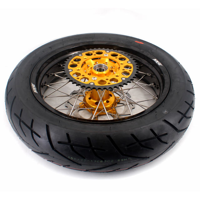 KKE 3.5/4.25*17 Supermoto Wheels Rims Set Fit SUZUKI DRZ400 DRZ400E