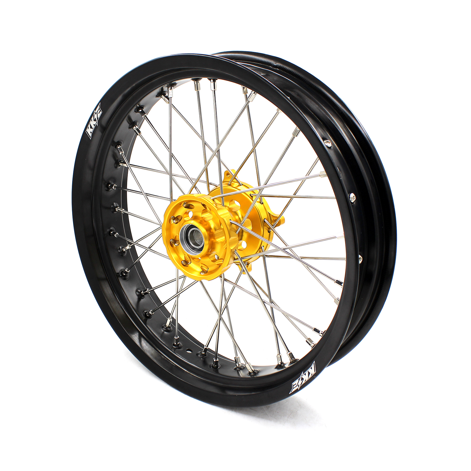 KKE 3.5/4.25 Street Supermoto Wheels Set Fit SUZUKI DRZ400/E/S DRZ400SM Gold Hub
