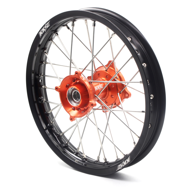 KKE 19/16 Kid's Big Wheel Set Compatible with KTM85 SX 2003-2020 Orange Hub