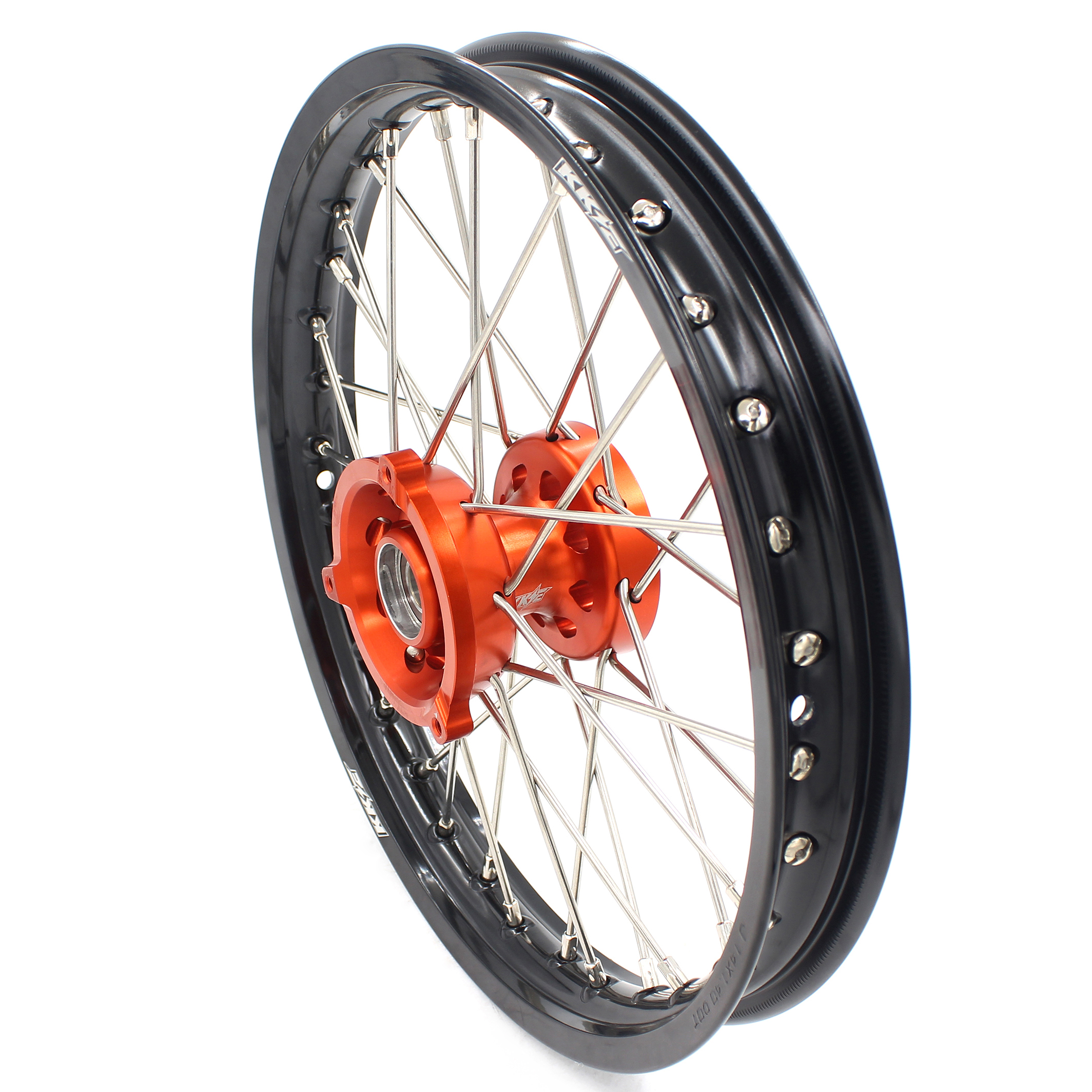 Compatible with KTM 65 SX Orange Hub 2002-2024 - KKE 1.4*14"/1.6*12" Kid's Motorcycle Wheels Rims