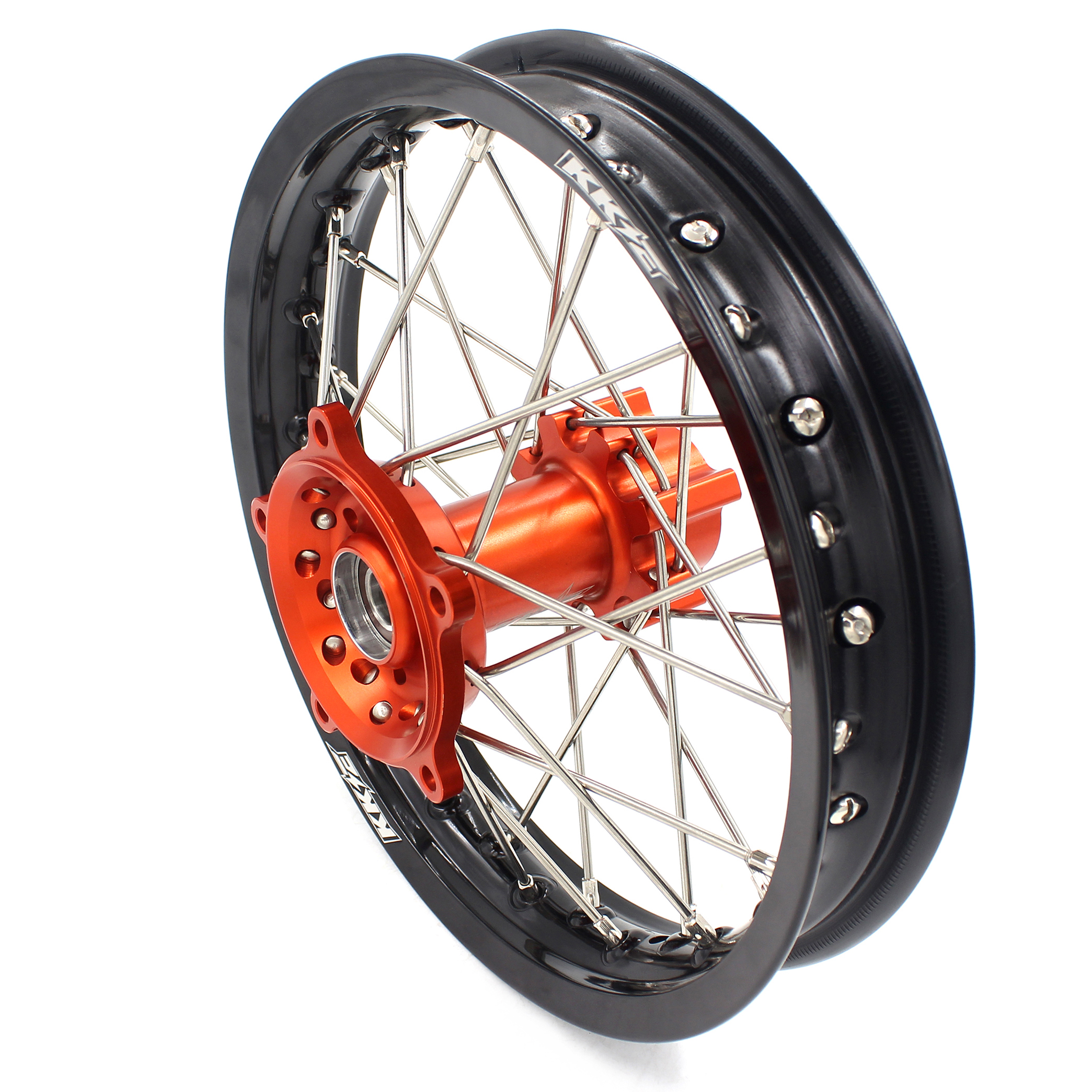 Compatible with KTM 65 SX Orange Hub 2002-2024 - KKE 1.4*14"/1.6*12" Kid's Motorcycle Wheels Rims