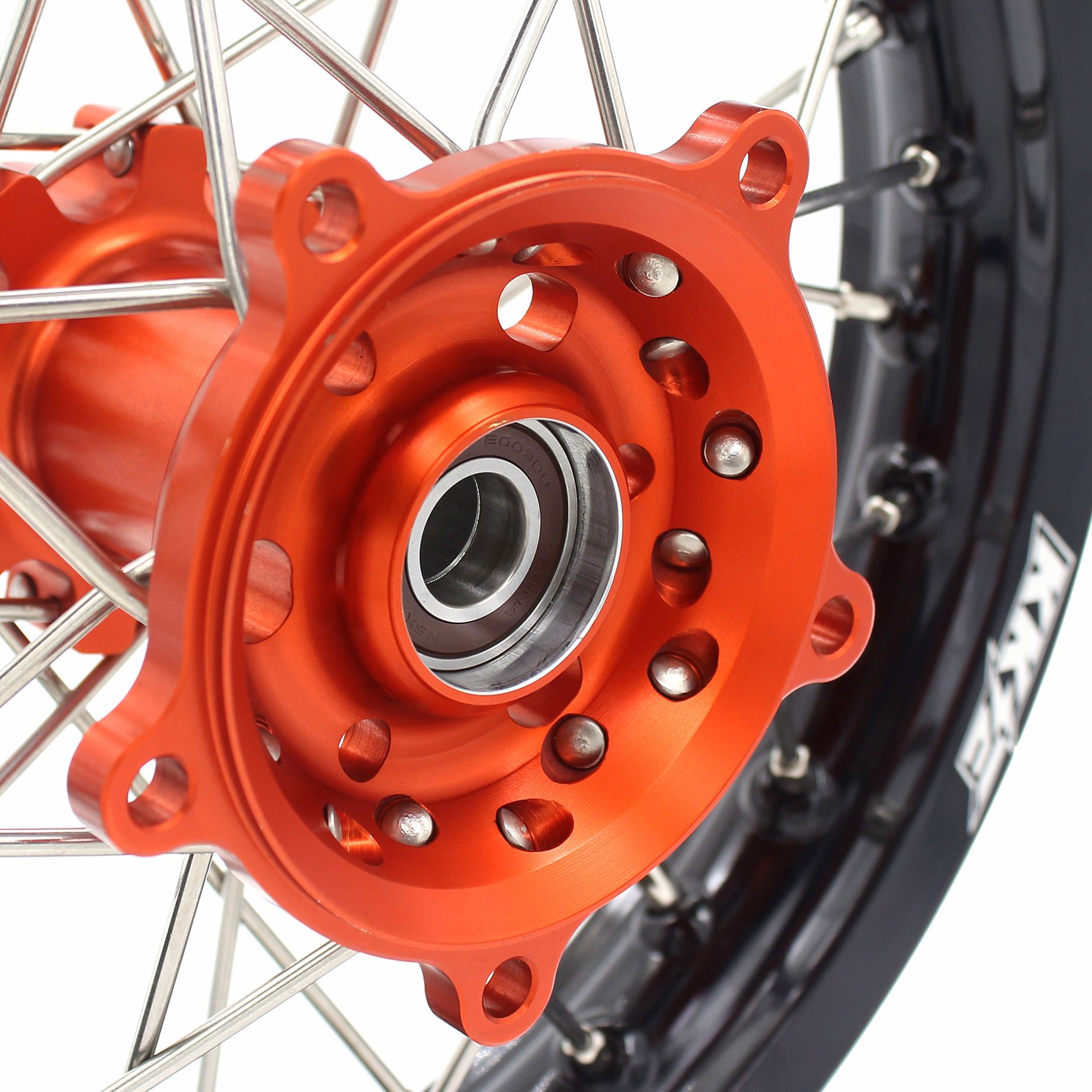 Compatible with KTM 65 SX Orange Hub 2002-2024 - KKE 1.4*14"/1.6*12" Kid's Motorcycle Wheels Rims