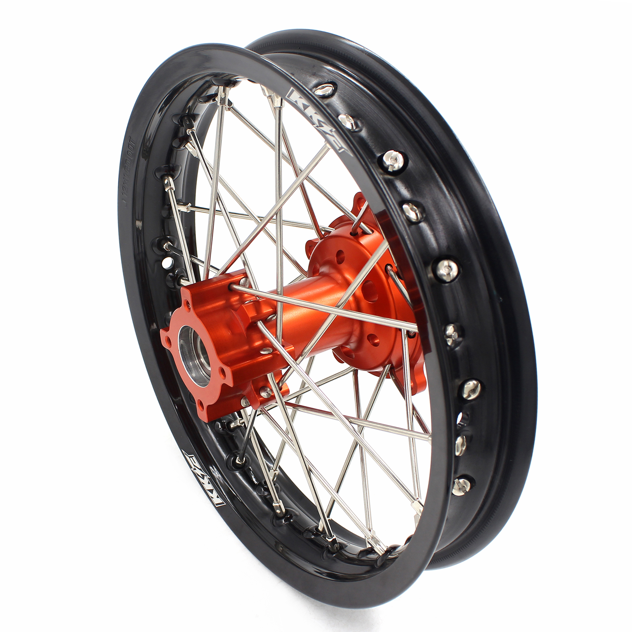 Compatible with KTM 65 SX Orange Hub 2002-2024 - KKE 1.4*14"/1.6*12" Kid's Motorcycle Wheels Rims