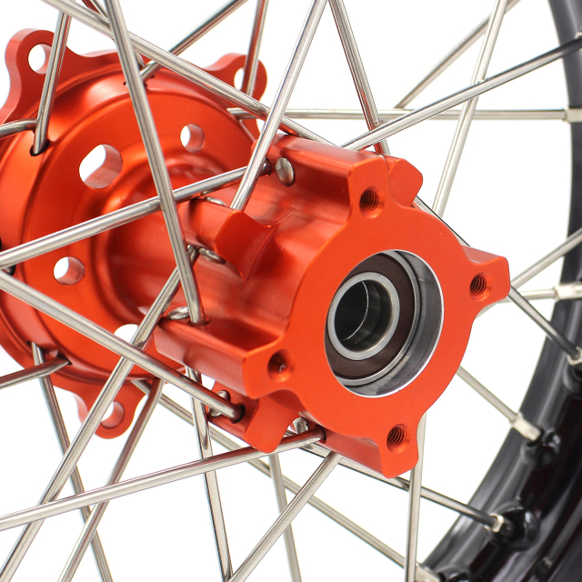 KKE 1.4*14"/1.6*12" Kid's Small Wheels Compatible with KTM65 SX Orange Hub 2002-2021